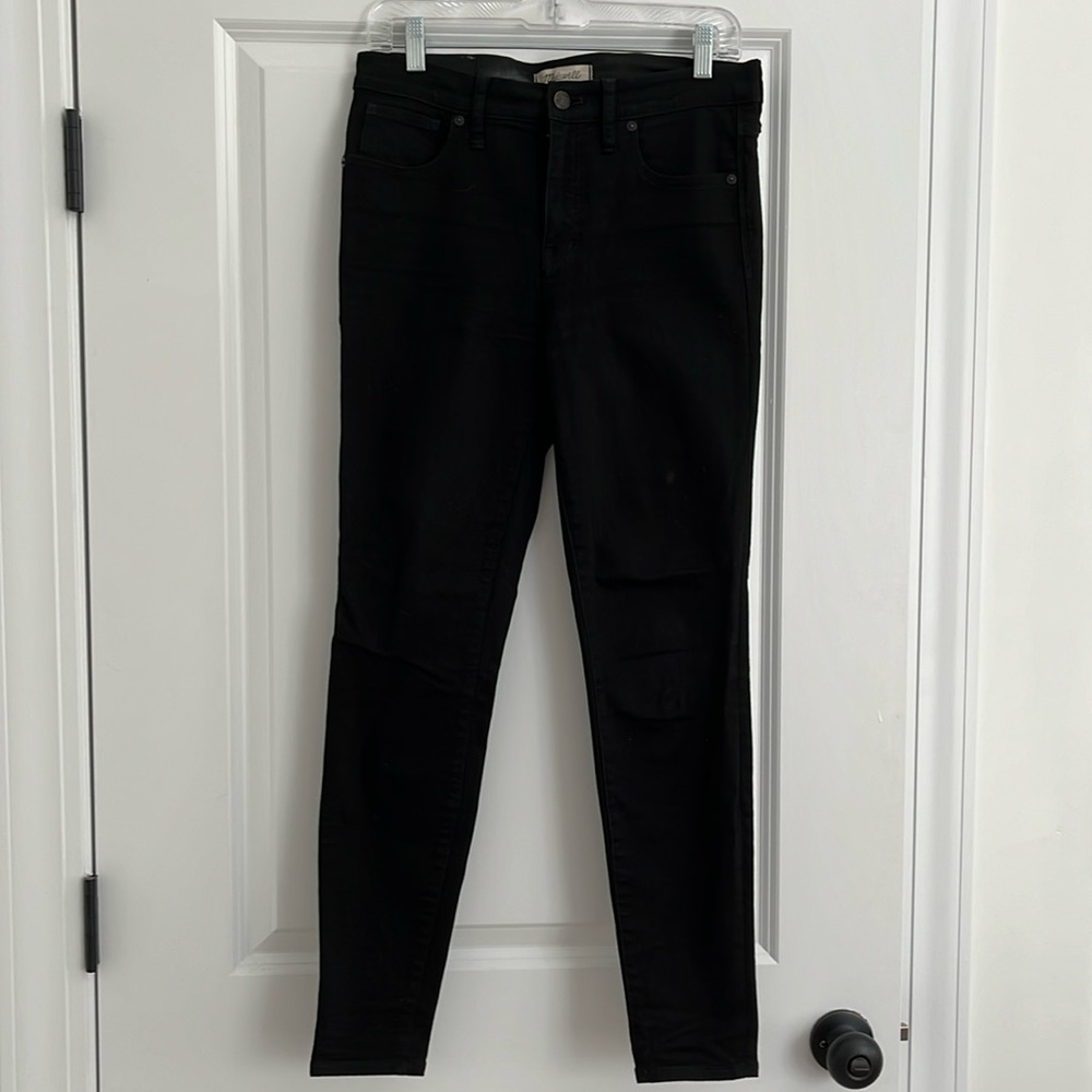 Madewell Black 9” High Riser Skinny Skinny Jean